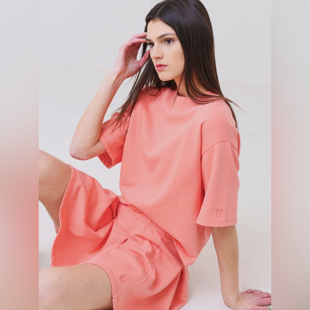 MONROW BOX PLEATED MINI SKIRT